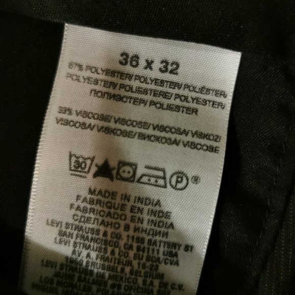 DOCKER's grey dress pant. Size 36w 32L. - Picture 2 of 4